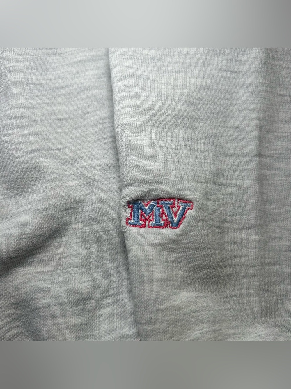 VTG 90s Cal Poly SLO Thrashed Crewneck Sweatshirt Pullover MV Sport Men XL Gray - Picture 5 of 16